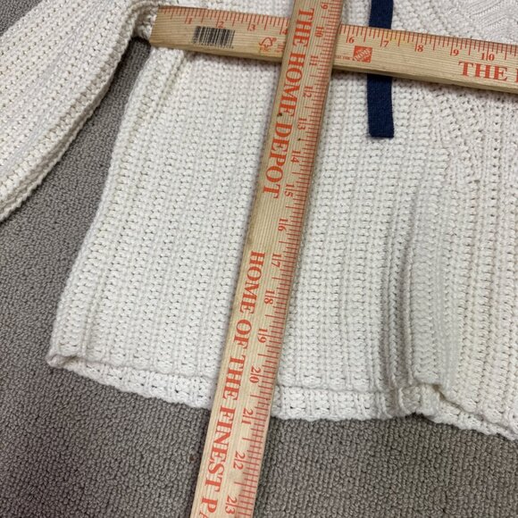 Aerie Sweater Ivory Blue Long Sleeve Pullover Women’s Size Small - Picture 4 of 12
